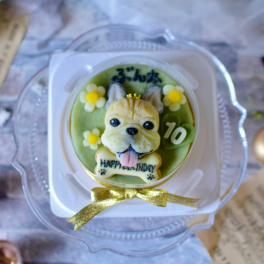 米粉で作ったスポンジタイプの似顔絵ケーキ